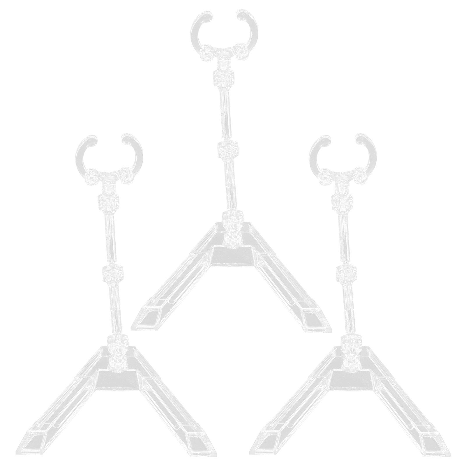 Action Figure Stand - 4Pcs Flat Bottom Plastic Figure Holder
