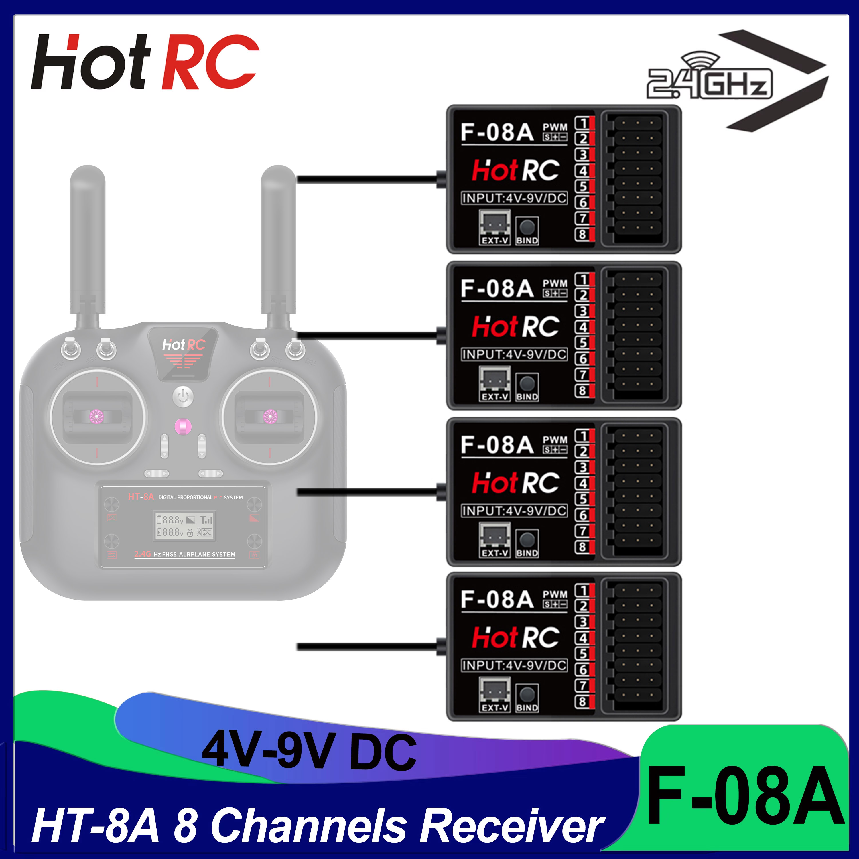 HOTRC RC Model Parts 8 Channel - огляд і ціна Model Airplane Plastic