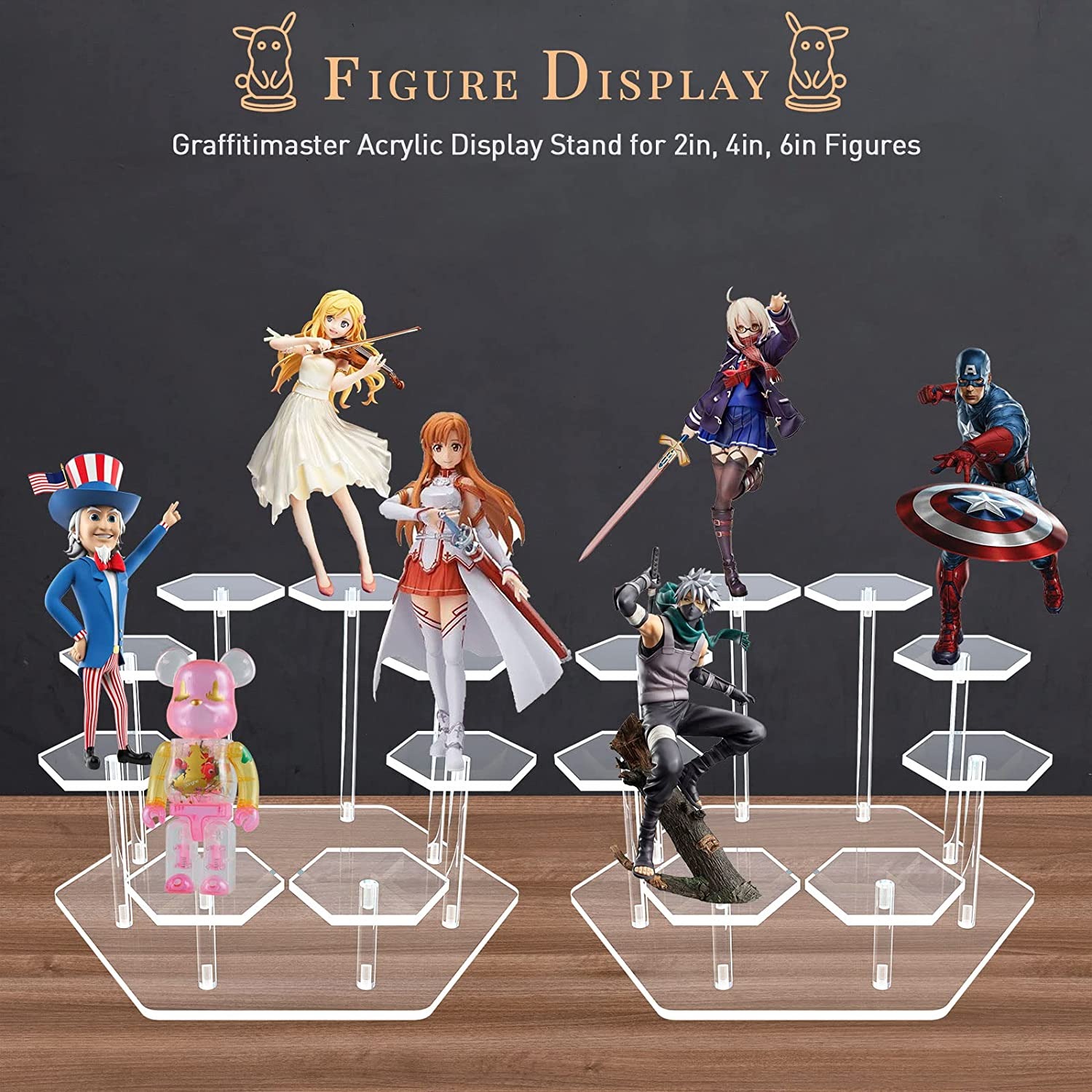 8/9 Tier Acrylic Display Stand - огляд і ціна Display Risers Set